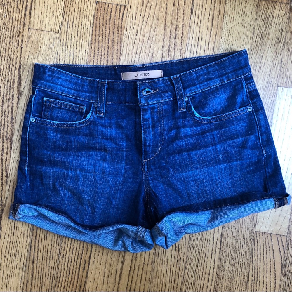 Joes jeans rolled denim shorts size 26